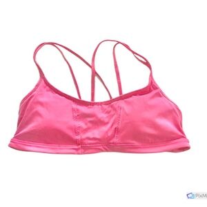 La Isla Womens Pink Strappy Sports Bra, L
